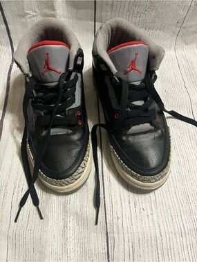 Jordan 3s 2001 Retro Black Cement 6y